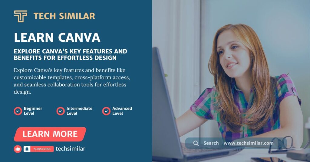 Canva features and benefits for easy design, including customizable templates, cross-platform access, and collaboration tools.