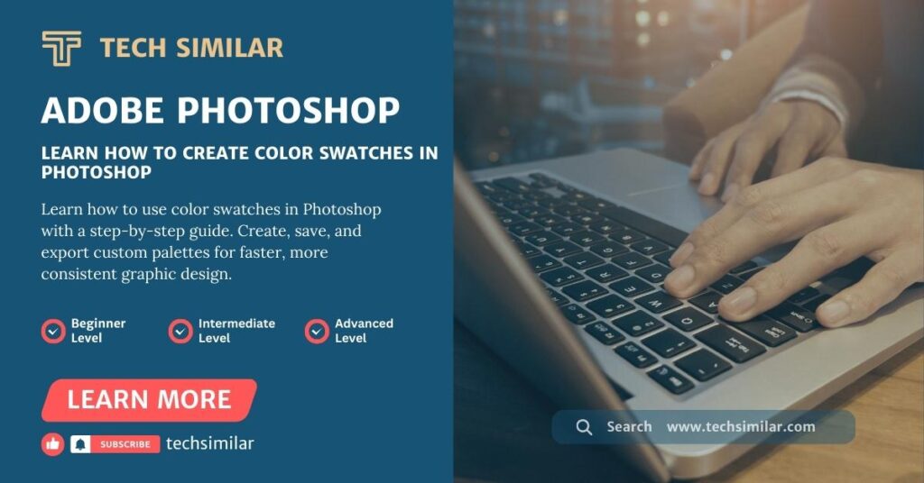 Learn how to use color swatches in Photoshop with this step-by-step guide to create, save, and export custom Adobe color palettes for consistent design.